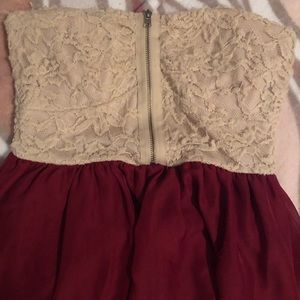 Lace High Low Dress